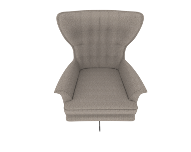 Koltuk beyaz arkaplanda izole edildi