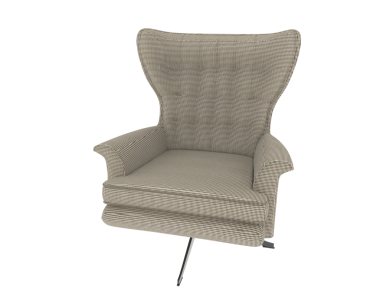 Koltuk beyaz arkaplanda izole edildi