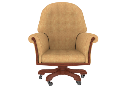 Koltuk beyaz arkaplanda izole edildi