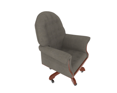 armchair. modern chair. on white background. texture chair. 3 d rendering.