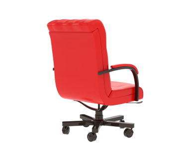 Kırmızı ofis koltuğu. Vektör çizim.