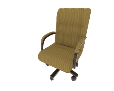 3 d rendered chair isolated on white background