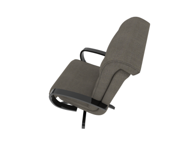 leather chair isolated on a white background, 3 d illustration, rendering