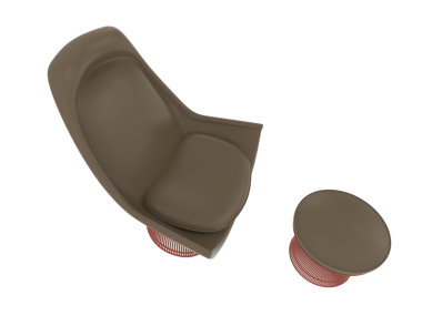 3 d illustration, a pair of brown shoes