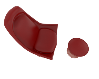 red wine bottle 3 d illustration