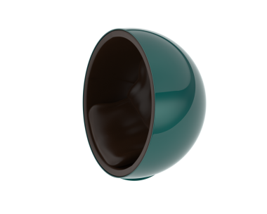 Metal bir bardağın 3 boyutlu görüntüsü