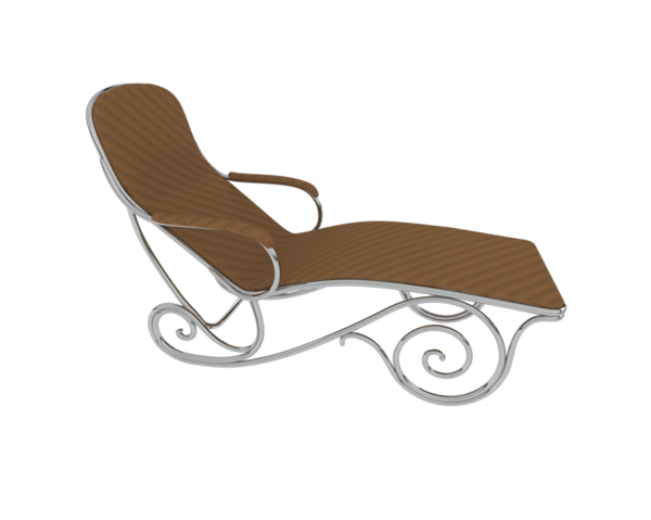 vintage rocking chair isolated over white background