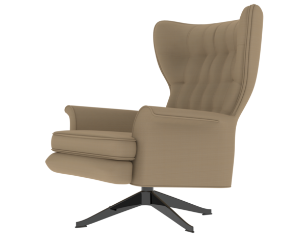 beyaz arka planda izole edilmiş modern rahat kanepe.