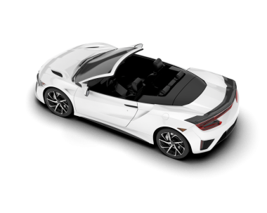 Beyaz arkaplandaki araba.