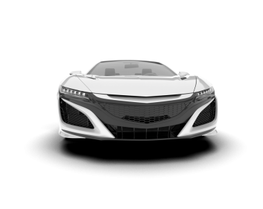 modern otomobil arka planda izole edildi