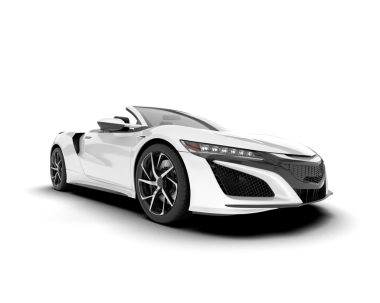 beyaz arkaplanda modern araba.