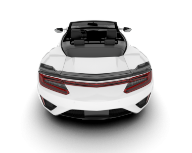 modern araba beyaz arkaplanda izole edildi