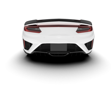 Araba beyaz arka planda izole edilmiş. 3d oluşturma