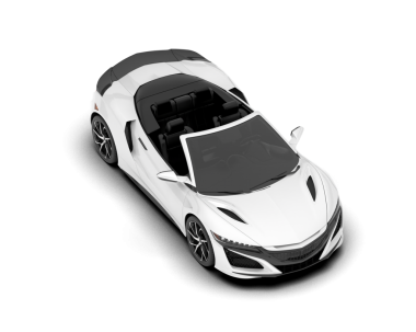 modern süper araba beyaz arkaplanda izole
