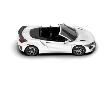 Beyaz arka planda modern lüks bir araba. 3d illüstrasyon.