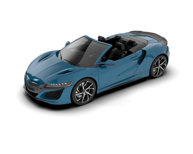 Siyah arka planı olan mavi modern bir araba. 3d oluşturma