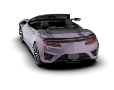 3 boyutlu görüntüleme. Beyaz arkaplandaki araba