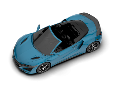 Siyah arka planda modern bir araba. 3d oluşturma