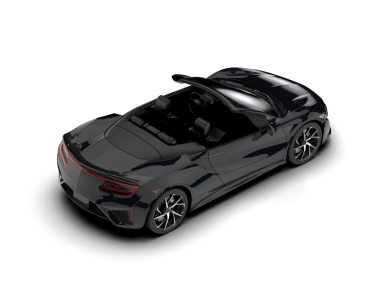 Karanlık bir arka planda lüks, modern bir araba. 3d oluşturma