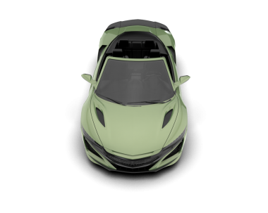 yeşil modern spor araba