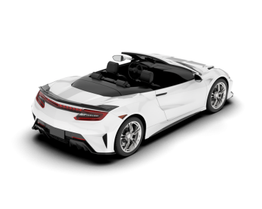 Beyaz arka planda izole edilmiş gerçekçi modern spor araba. 3d oluşturma