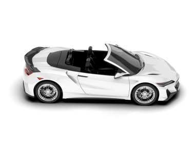 modern araba beyaz arkaplanda izole edildi