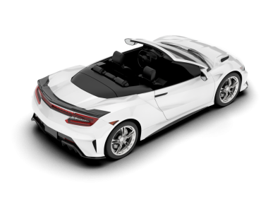 Beyaz arka planda modern lüks beyaz araba. 3 boyutlu resimleme