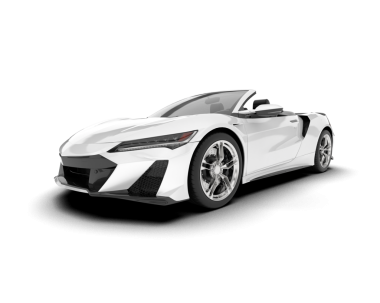 Modern beyaz spor araba. 3d illüstrasyon.