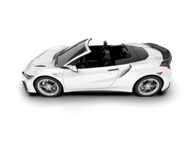 Modern araba arka planda izole edilmiş. 3d illüstrasyon