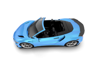 Stüdyo ortamında daha az genel bir konsept arabanın 3 boyutlu çizimi