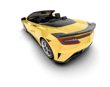 Modern spor araba. 3d oluşturma.