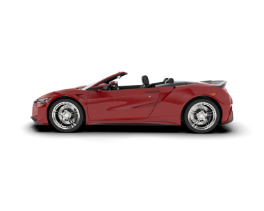 Modern spor araba beyaz arka planda izole edilmiş. yüksek kaliteli resimleme