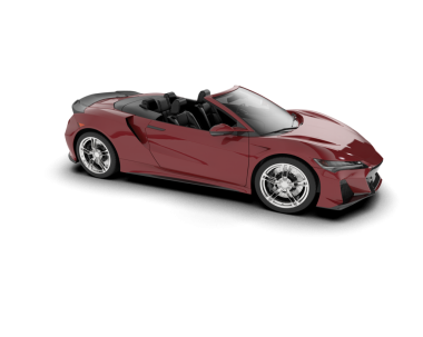 Modern kırmızı spor araba. 3 Boyutlu Hazırlama