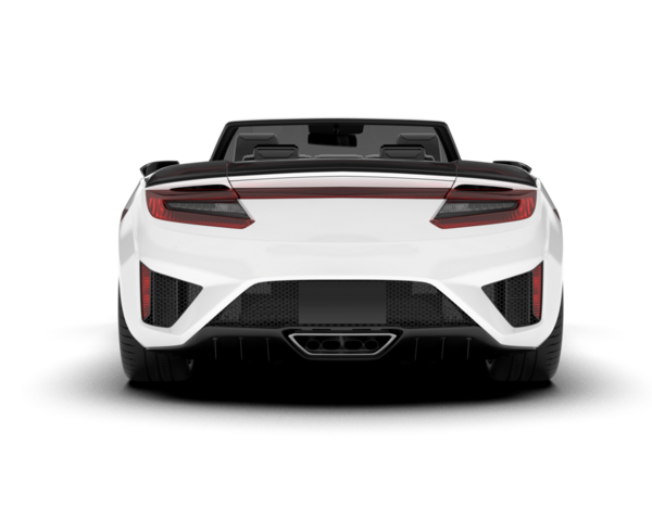 Beyaz arka planda izole edilmiş modern lüks araba - 3 boyutlu çizim - illüstrasyon