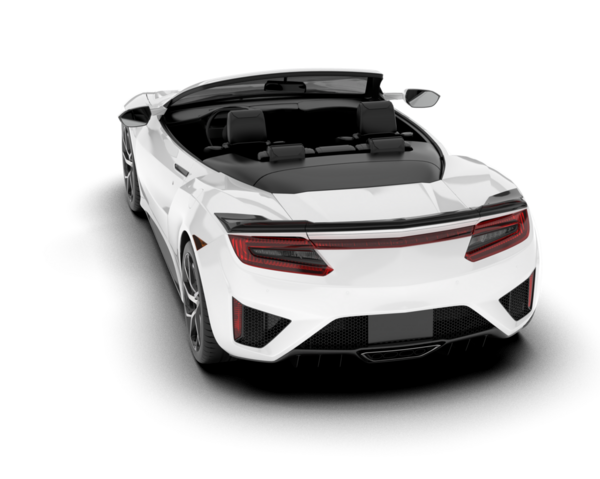 beyaz modern araba beyaz üzerine izole.