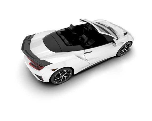 modern araba beyaz arka planda izole edilmiş, gölgesi var.