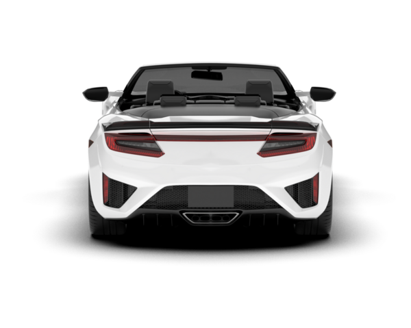 Modern araba arka planda izole edilmiş. 3d oluşturma