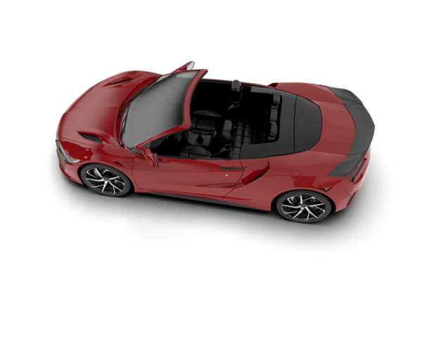 modern spor araba beyaz arka planda izole