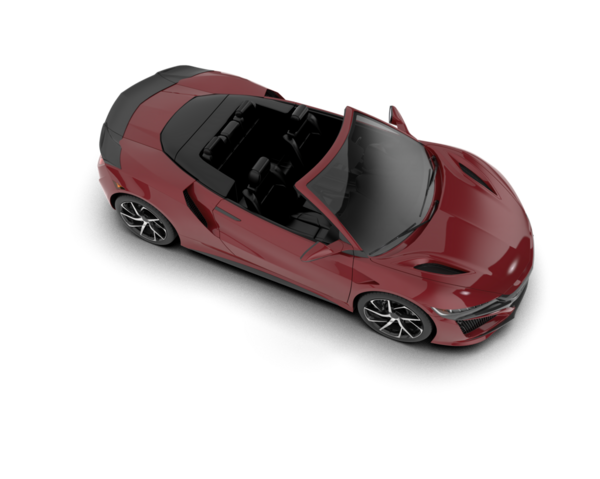 Modern araba siyah üzerinde. 3d illüstrasyon.