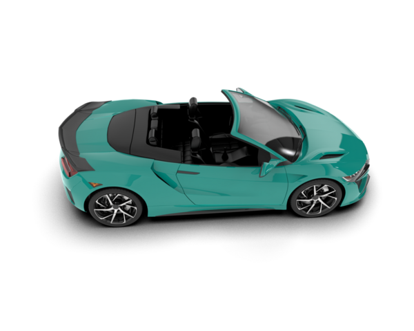 Modern araba manzarası. 3d illüstrasyon