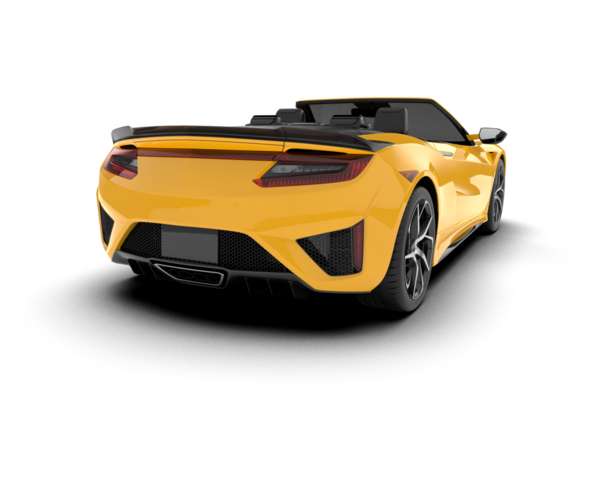 modern lüks sarı spor araba