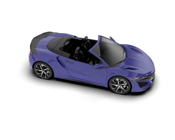 Mavi spor araba. 3d oluşturma
