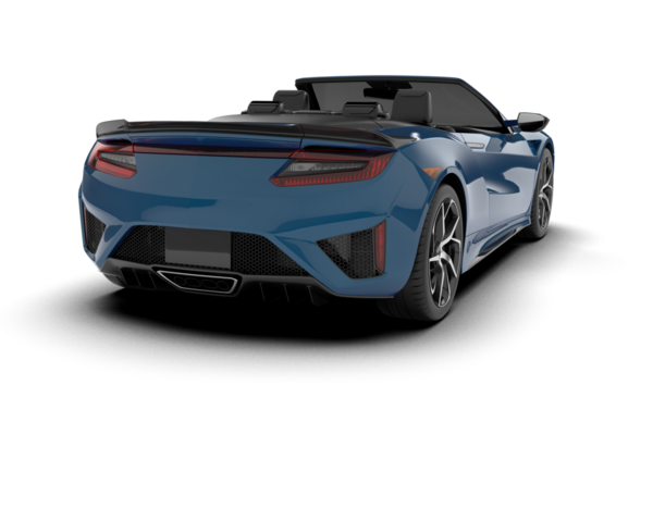 modern lüks mavi araba - arka plan - 3 boyutlu illüstrasyon