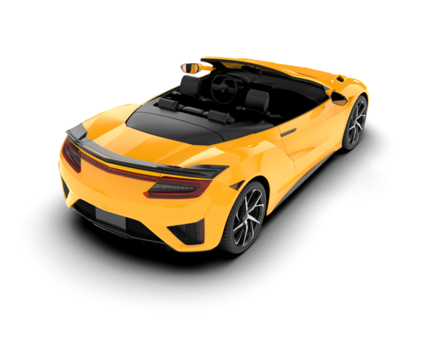 3 boyutlu lüks bir araba..