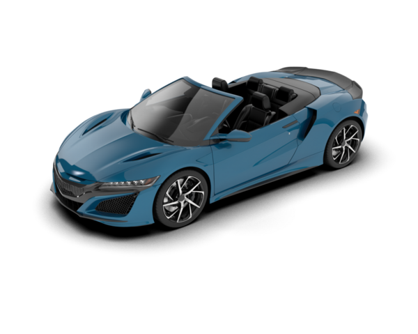 Siyah arka planı olan mavi modern bir araba. 3d oluşturma