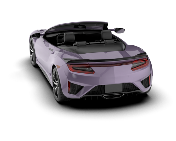 3 boyutlu görüntüleme. Beyaz arkaplandaki araba