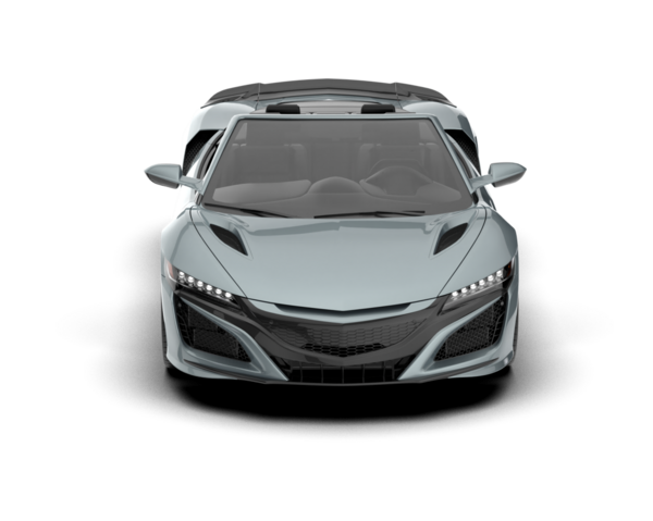 Modern araba arka planda izole edilmiş. 3D görüntüleme - illüstrasyon