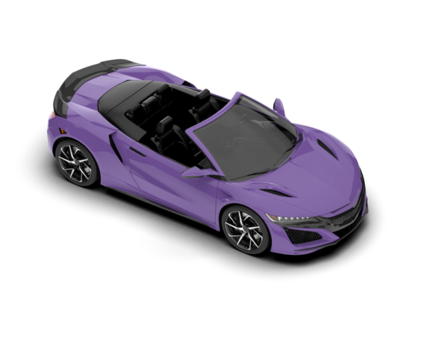 Bir spor arabanın 3 boyutlu görüntüsü