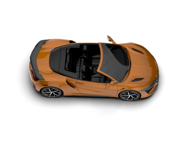 turuncu modern araba siyah arkaplanda izole