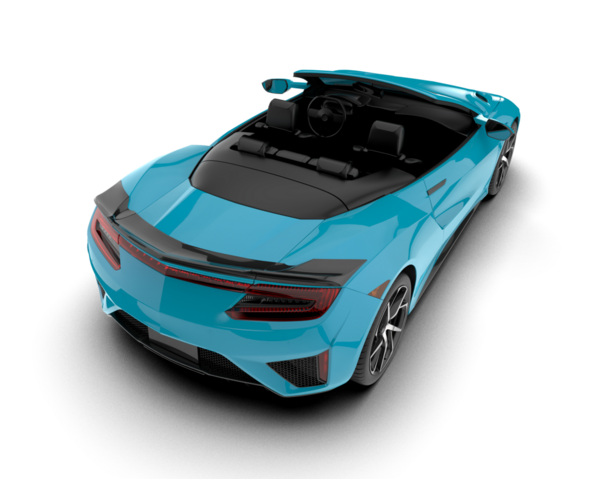 Modern spor araba beyaz arka planda izole edildi. 3 boyutlu görüntüleme